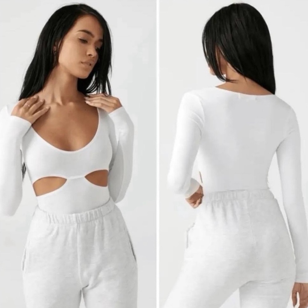 NWT Joah Brown long sleeve cut out tee